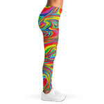 Rainbow Rave Print Women's Leggings