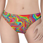 Rainbow Rave Print Women's Thong