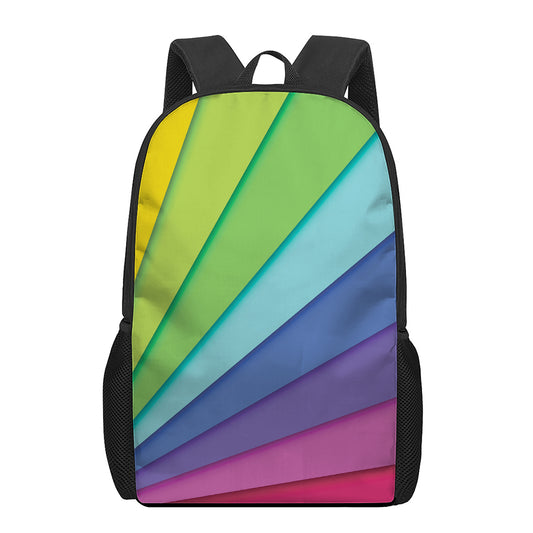 Rainbow Shades Print 17 Inch Backpack