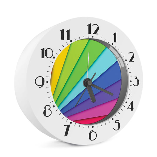 Rainbow Shades Print Alarm Clock