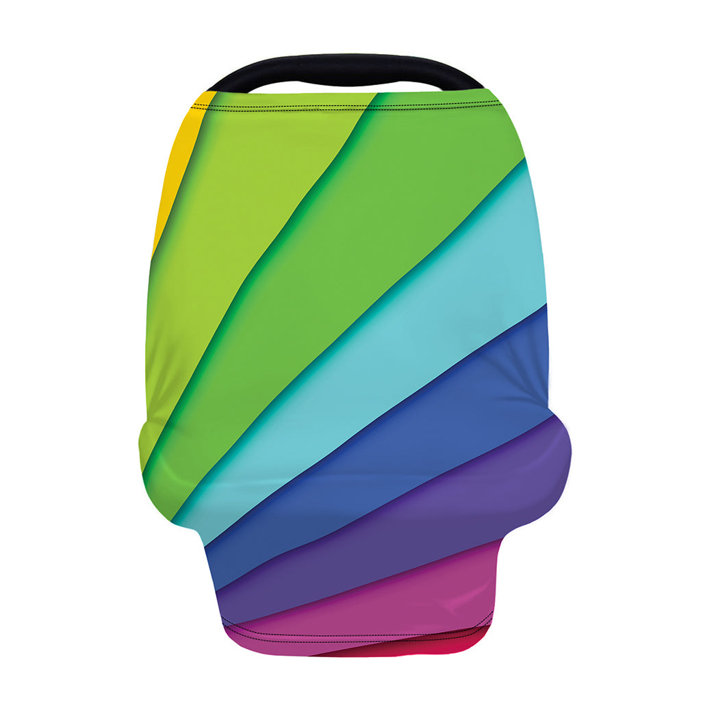 Rainbow Shades Print Baby Seat Cover