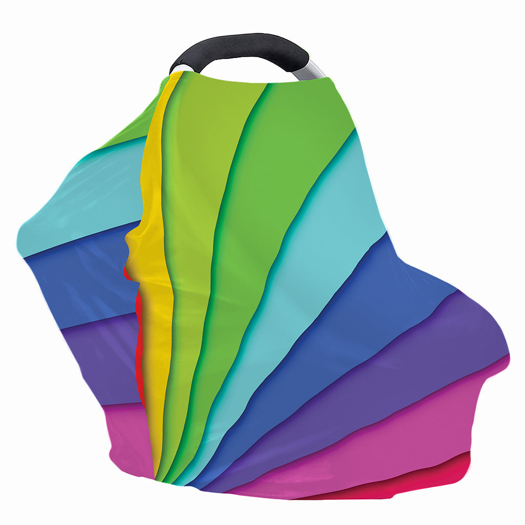 Rainbow Shades Print Baby Seat Cover