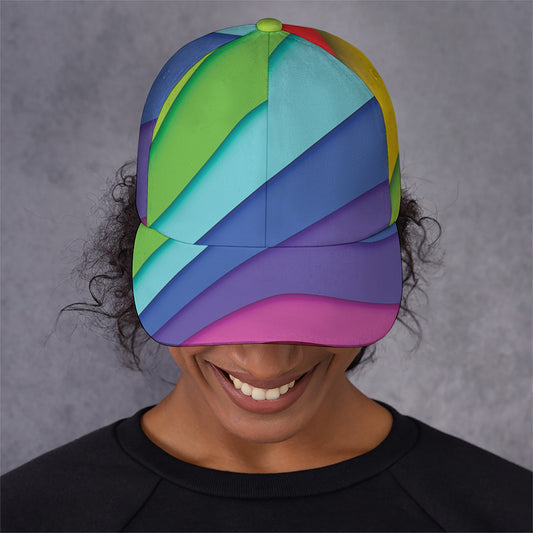 Rainbow Shades Print Baseball Cap