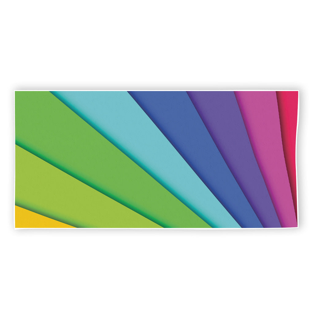 Rainbow Shades Print Beach Towel