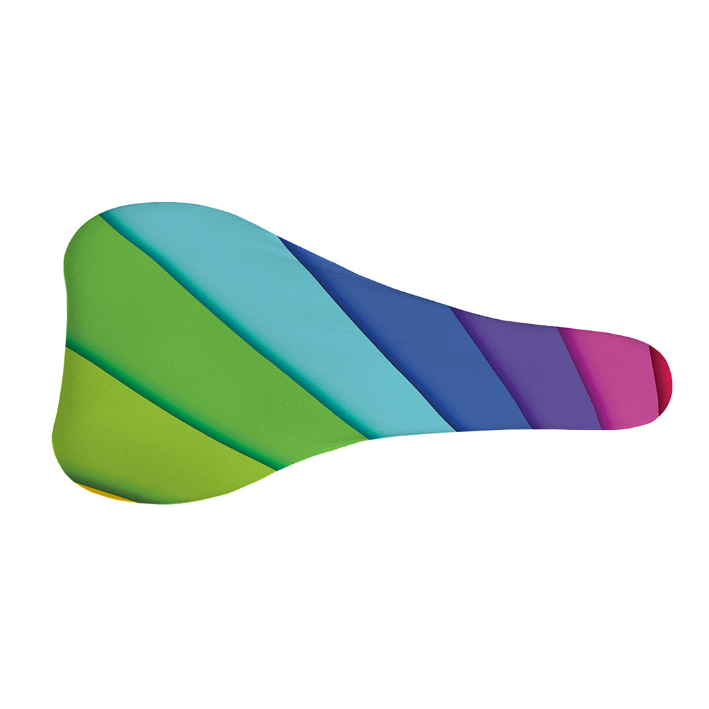 Rainbow Shades Print Bicycle Seat Cover