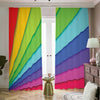 Rainbow Shades Print Blackout Pencil Pleat Curtains