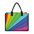 Rainbow Shades Print Canvas Tote Bag