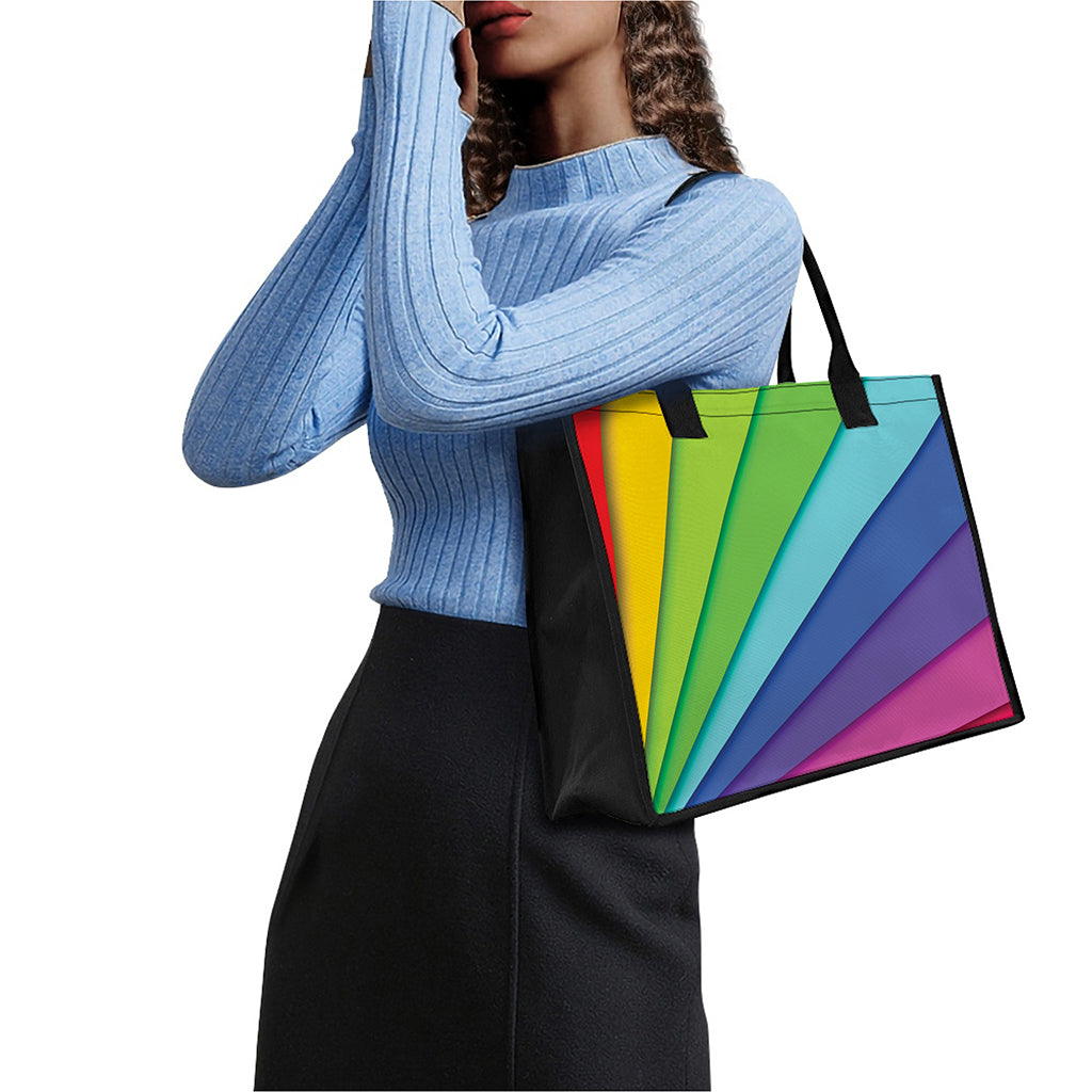 Rainbow Shades Print Canvas Tote Bag