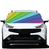 Rainbow Shades Print Car Windshield Snow Cover