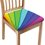 Rainbow Shades Print Chair Cushion Cover