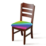 Rainbow Shades Print Chair Cushion Cover