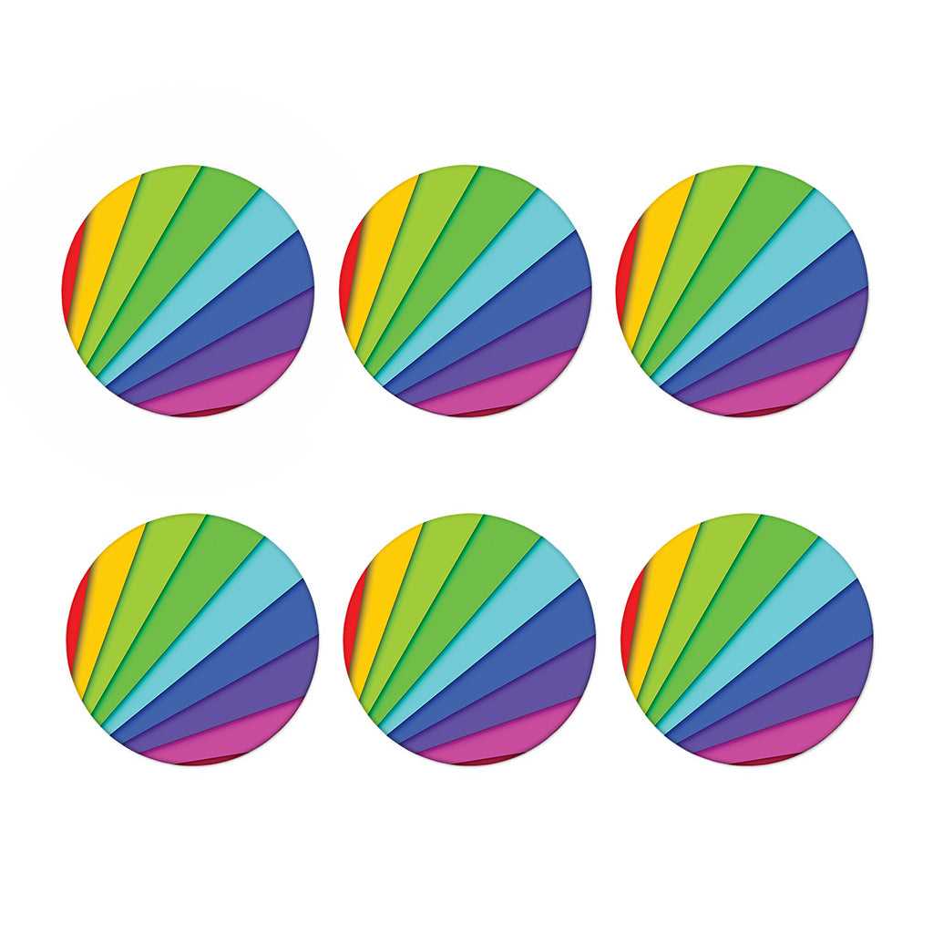 Rainbow Shades Print Coaster Set