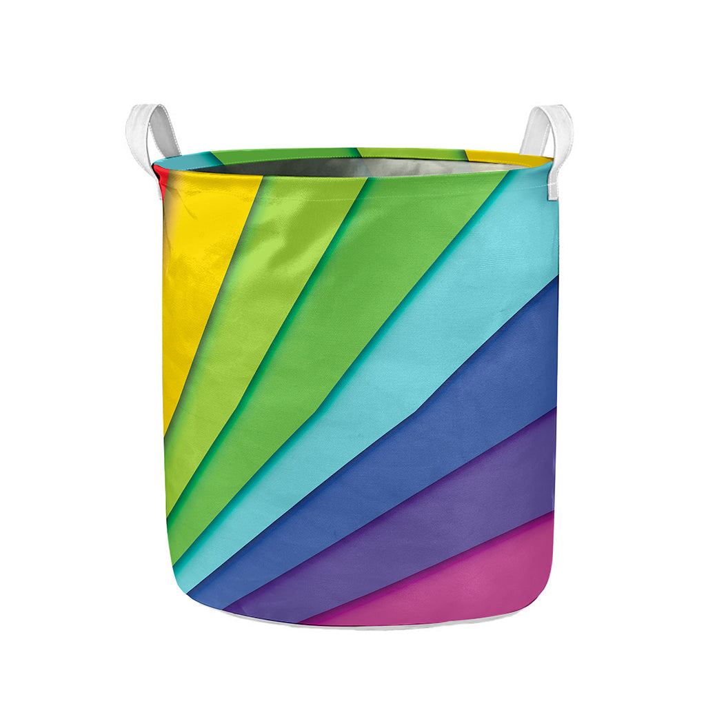 Rainbow Shades Print Collapsible Laundry Basket