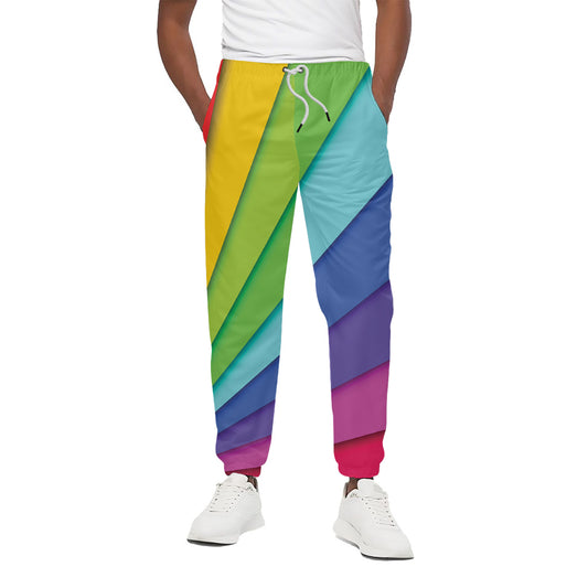 Rainbow Shades Print Cotton Pants