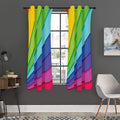 Rainbow Shades Print Grommet Curtain Panels