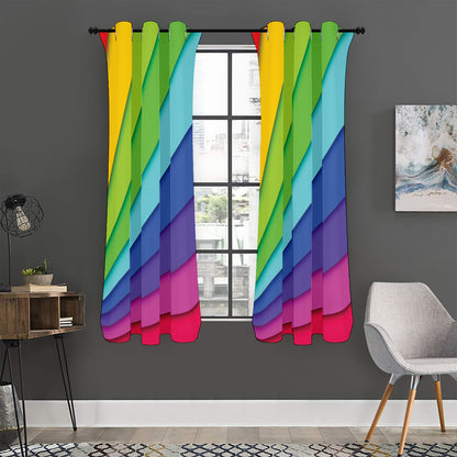 Rainbow Shades Print Curtain