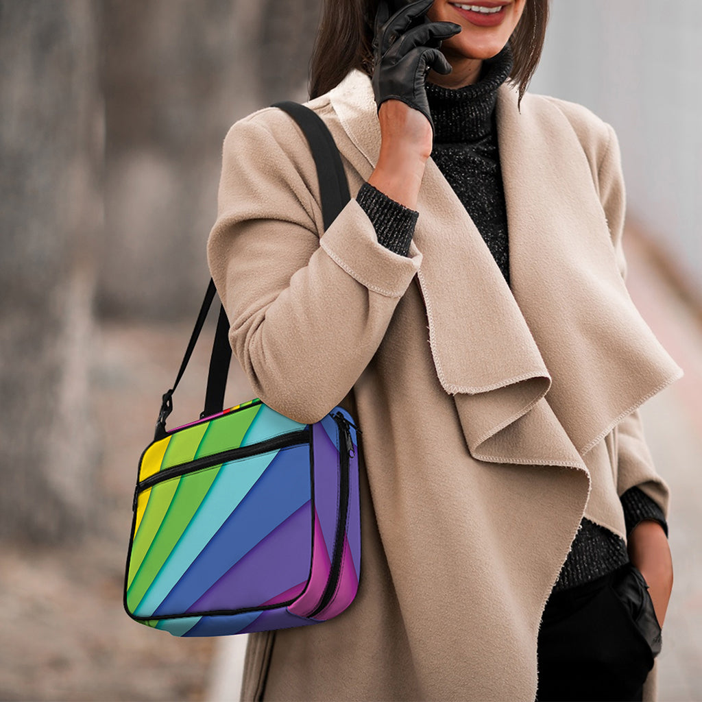 Rainbow Shades Print Double Strap Bible Bag