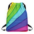 Rainbow Shades Print Drawstring Backpack