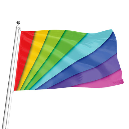 Rainbow Shades Print Flag