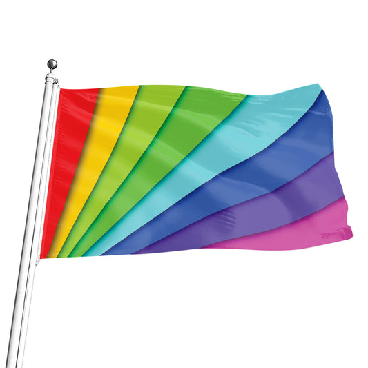 Rainbow Shades Print Flag