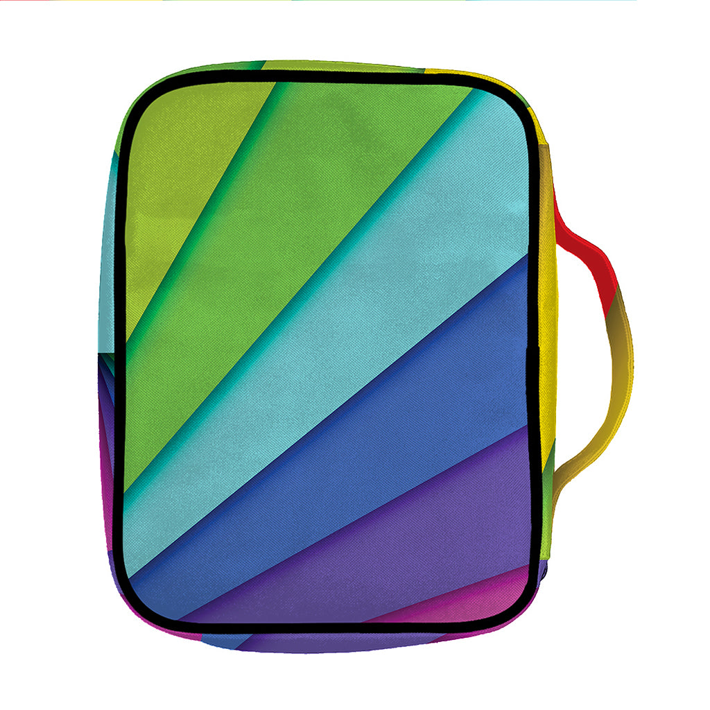 Rainbow Shades Print Front Pocket Bible Bag