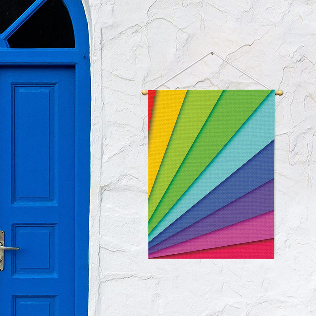 Rainbow Shades Print Garden Flag