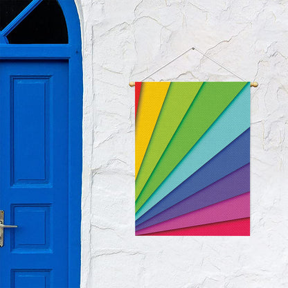 Rainbow Shades Print Garden Flag