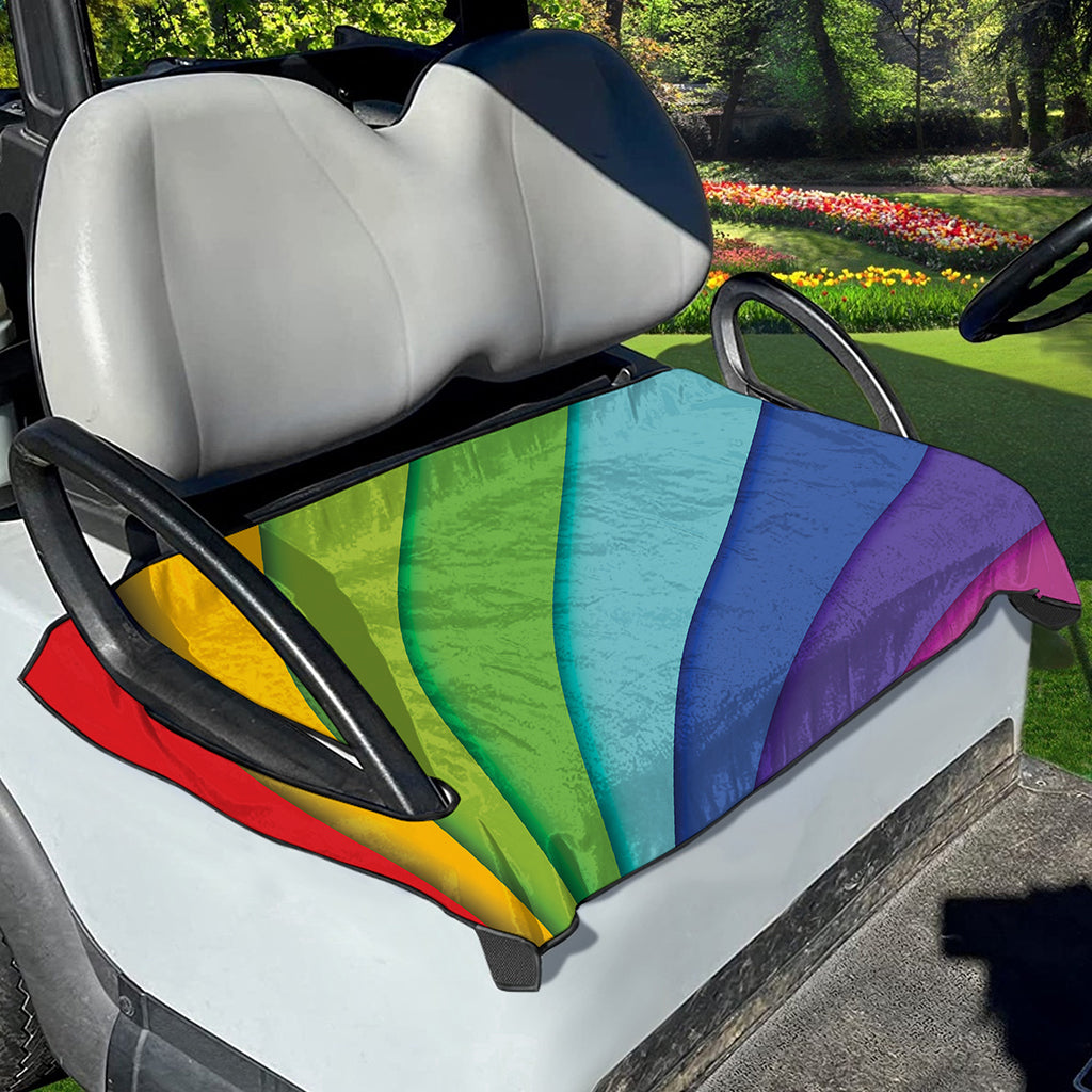 Rainbow Shades Print Golf Cart Seat Cover
