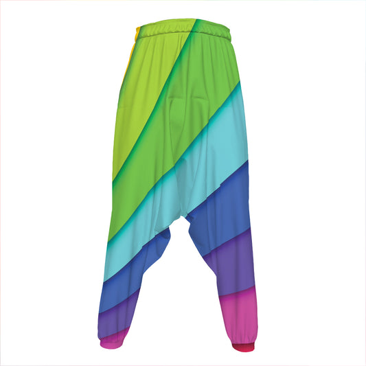 Rainbow Shades Print Hammer Pants