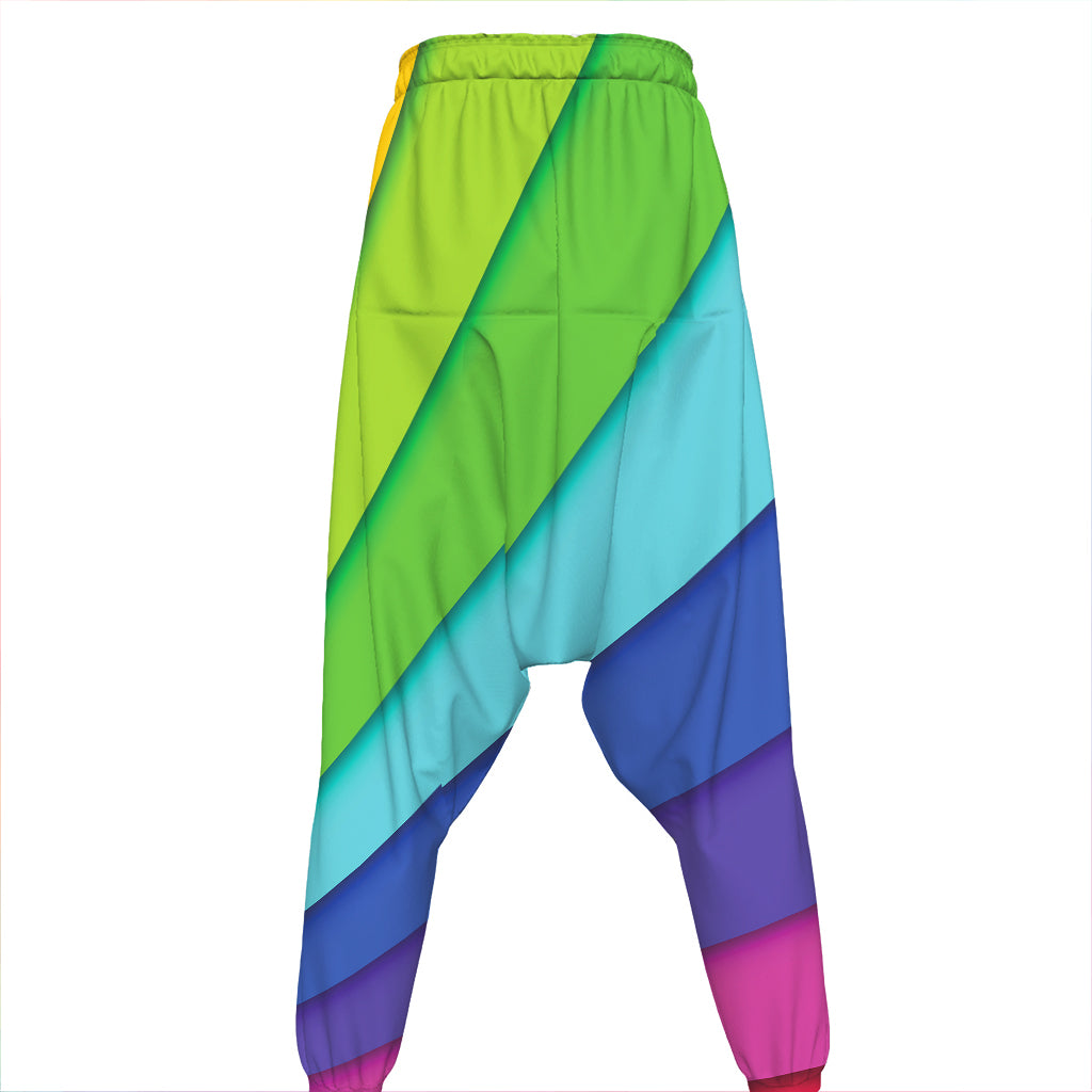 Rainbow Shades Print Hammer Pants