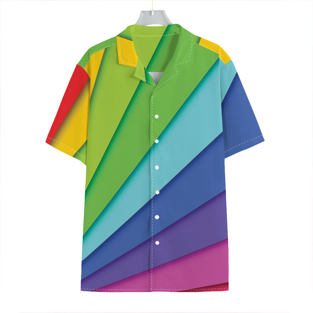 Rainbow Shades Print Hawaiian Shirt