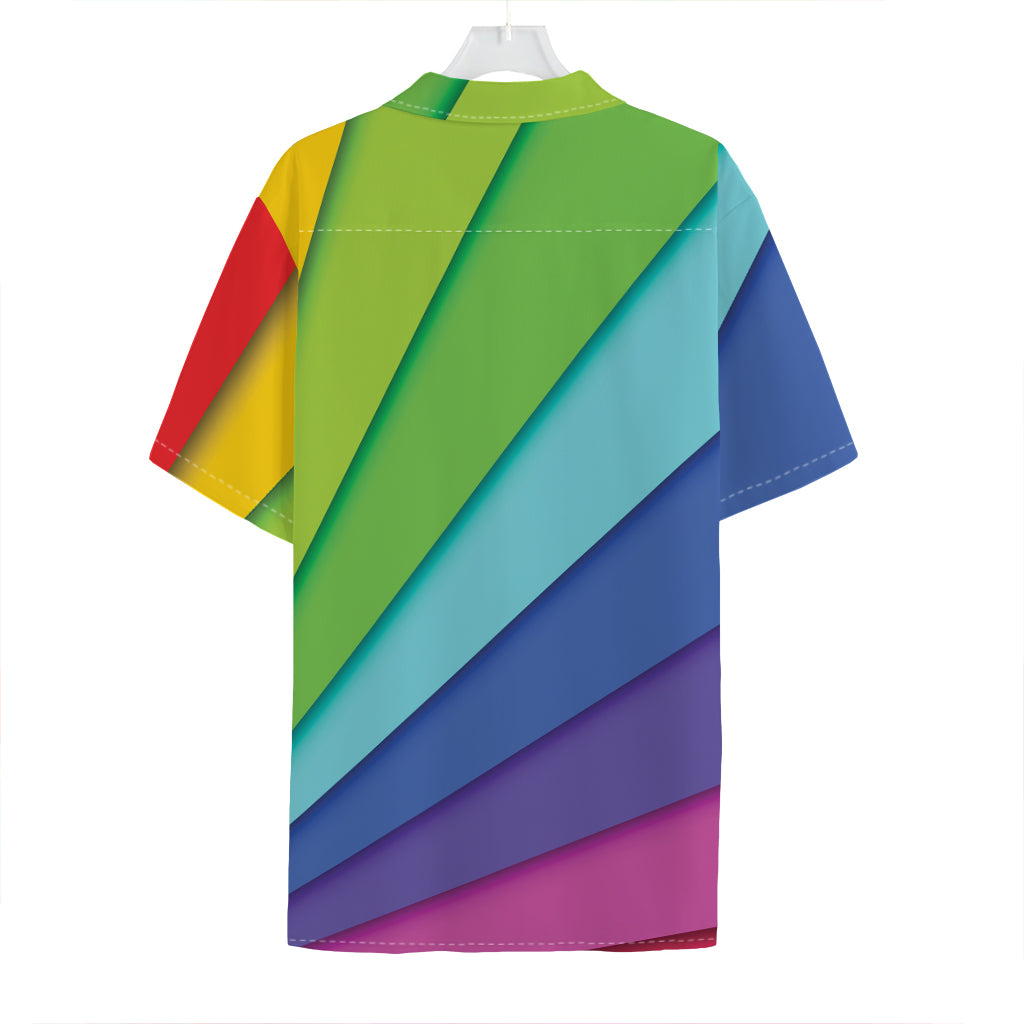 Rainbow Shades Print Hawaiian Shirt