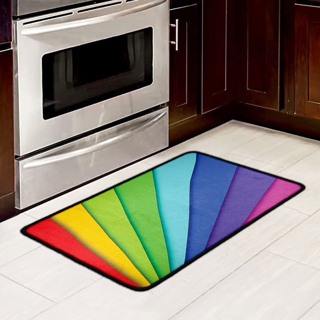 Rainbow Shades Print Kitchen Mat