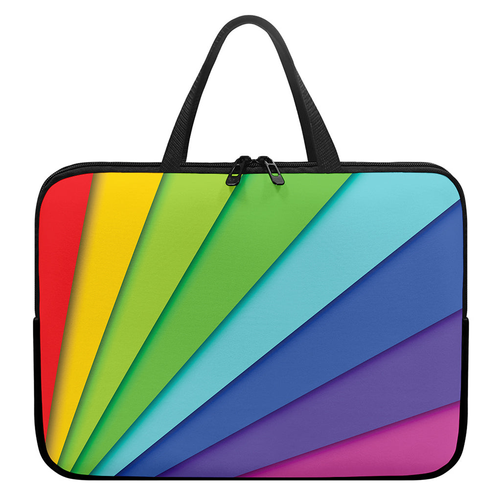 Rainbow Shades Print Laptop Sleeve With Handle