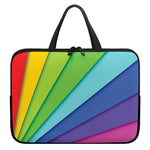 Rainbow Shades Print Laptop Sleeve With Handle