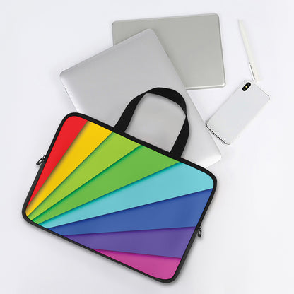 Rainbow Shades Print Laptop Sleeve With Handle