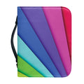 Rainbow Shades Print Leather Bible Cover