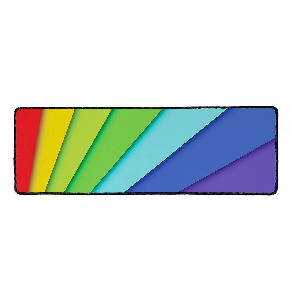 Rainbow Shades Print Long Kitchen Mat