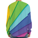 Rainbow Shades Print Long Sleeve Baseball Jersey