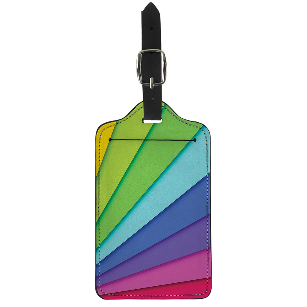 Rainbow Shades Print Luggage Tag