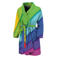 Rainbow Shades Print Men's Bathrobe