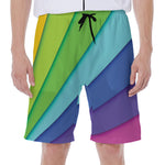 Rainbow Shades Print Men's Beach Shorts