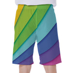 Rainbow Shades Print Men's Beach Shorts