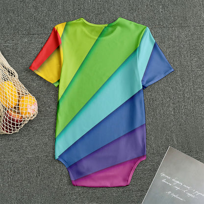 Rainbow Shades Print Men's Bodysuit