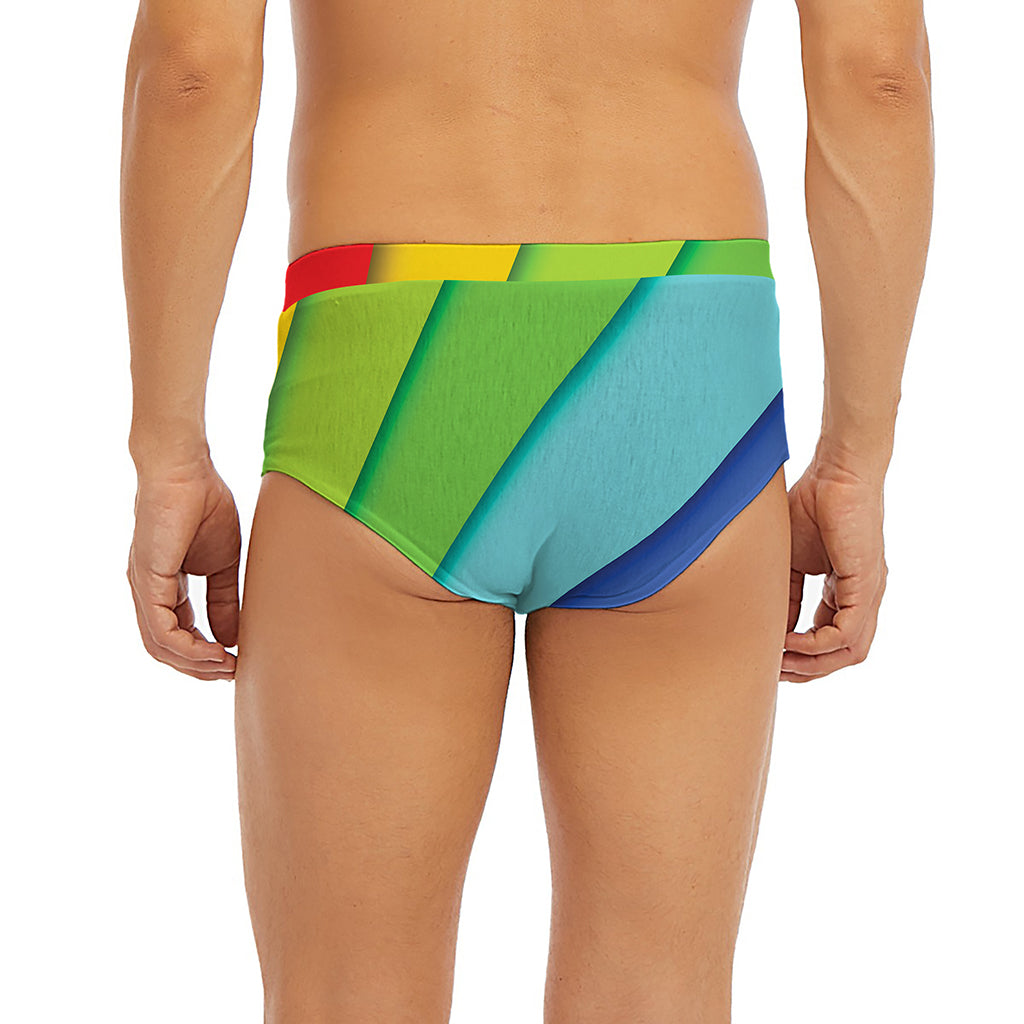 Rainbow Shades Print Men's Briefs