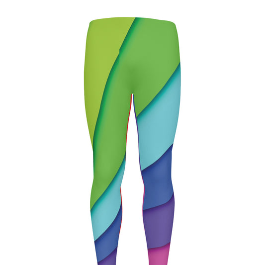 Rainbow Shades Print Men's leggings
