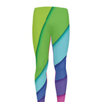 Rainbow Shades Print Men's leggings