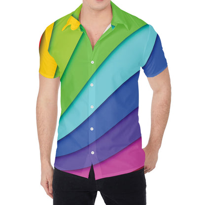 Rainbow Shades Print Men's Shirt