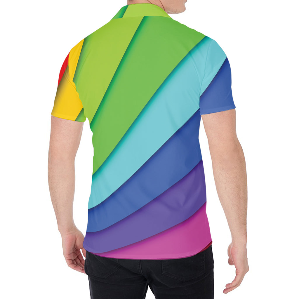 Rainbow Shades Print Men's Shirt