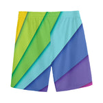 Rainbow Shades Print Men's Sports Shorts